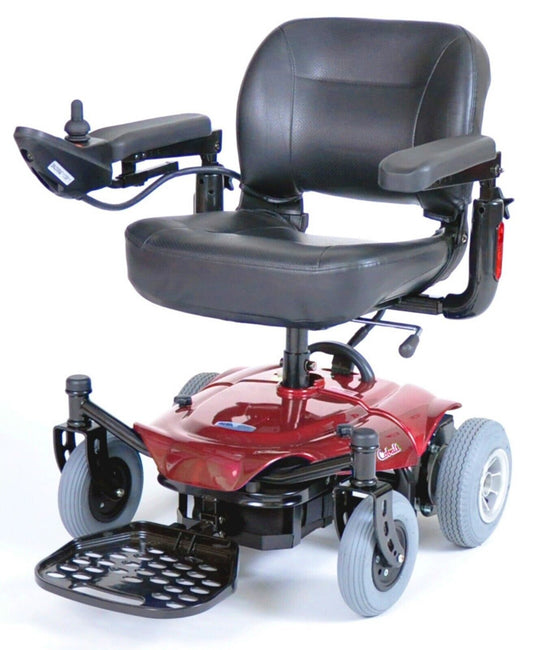 Cobalt Rear Wheel Drive Travel Power Wheelchair Red 18"
